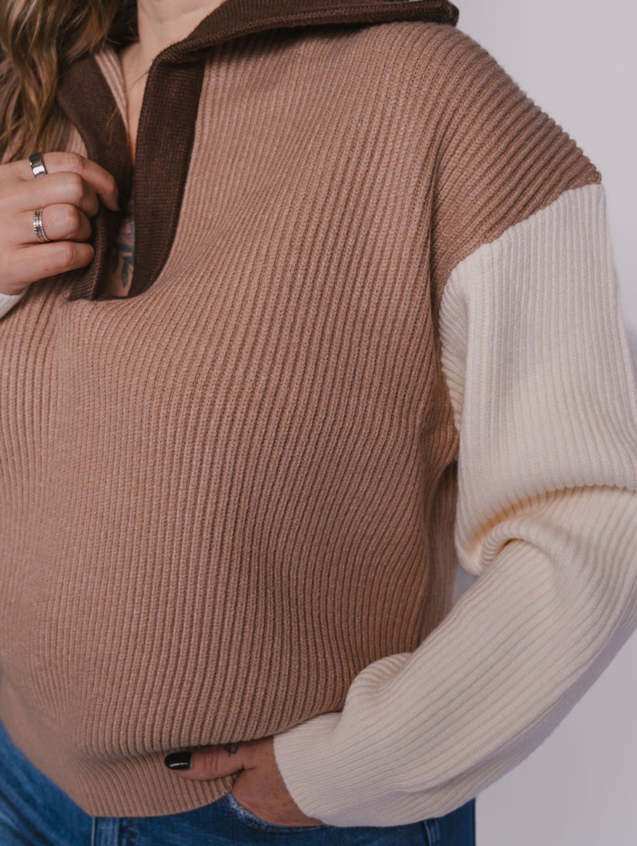 The Neutral Colorblock Sweater