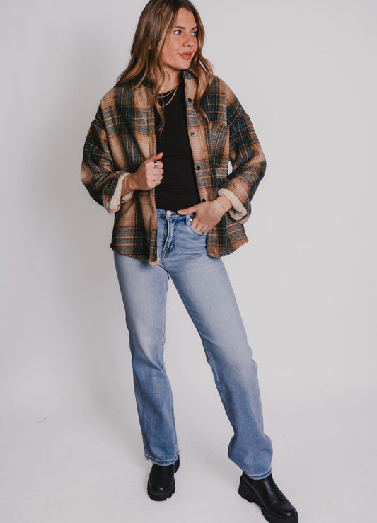 The Plaid Sherpa Lined Shacket