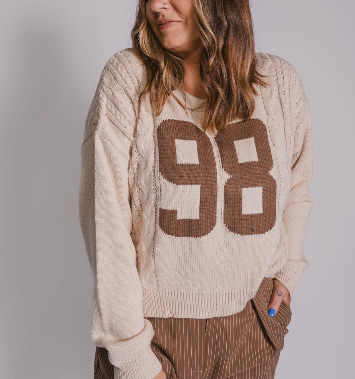 The '98' Cable Knit Sweater