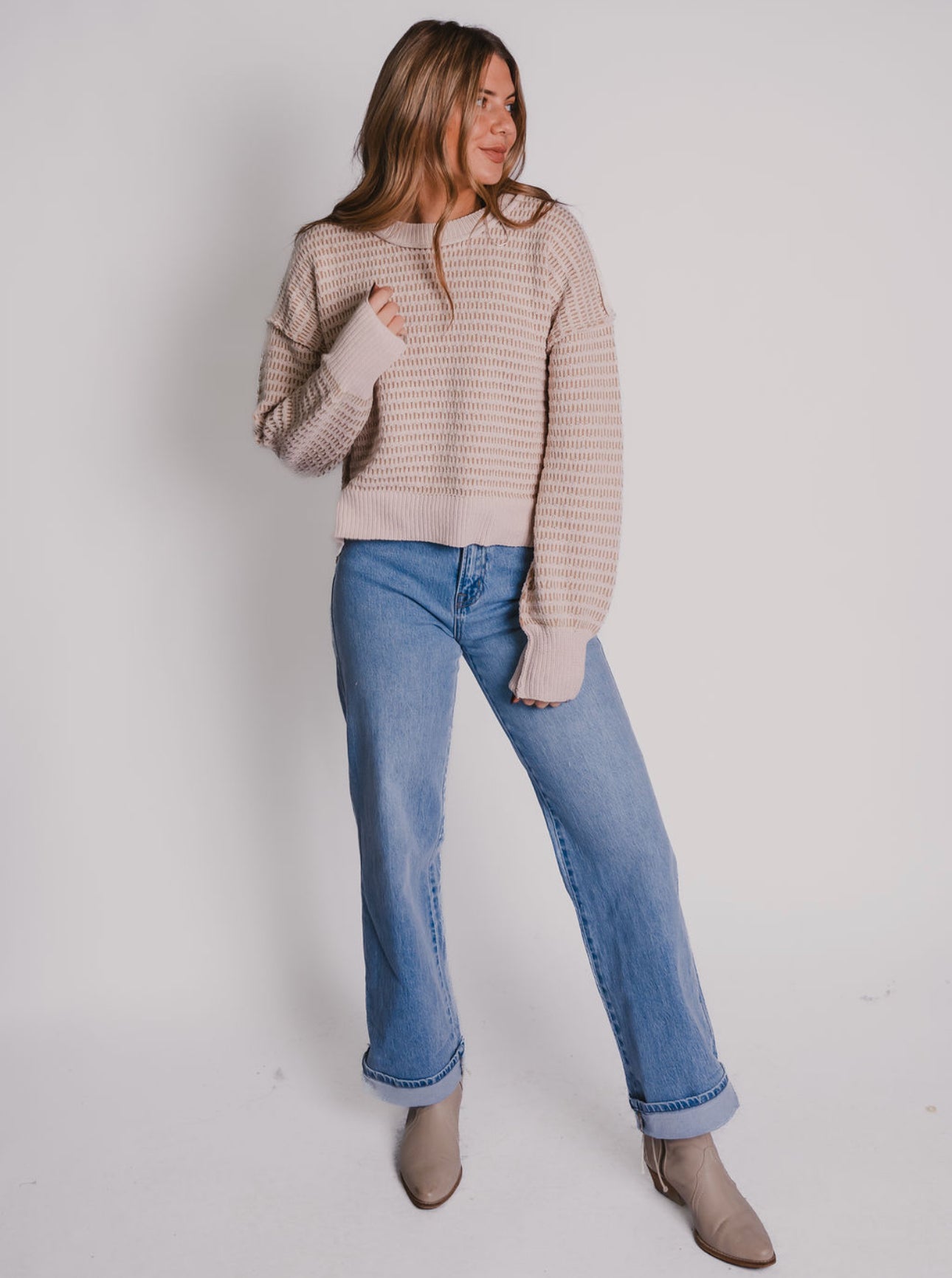 The Neutral Textured Sweater