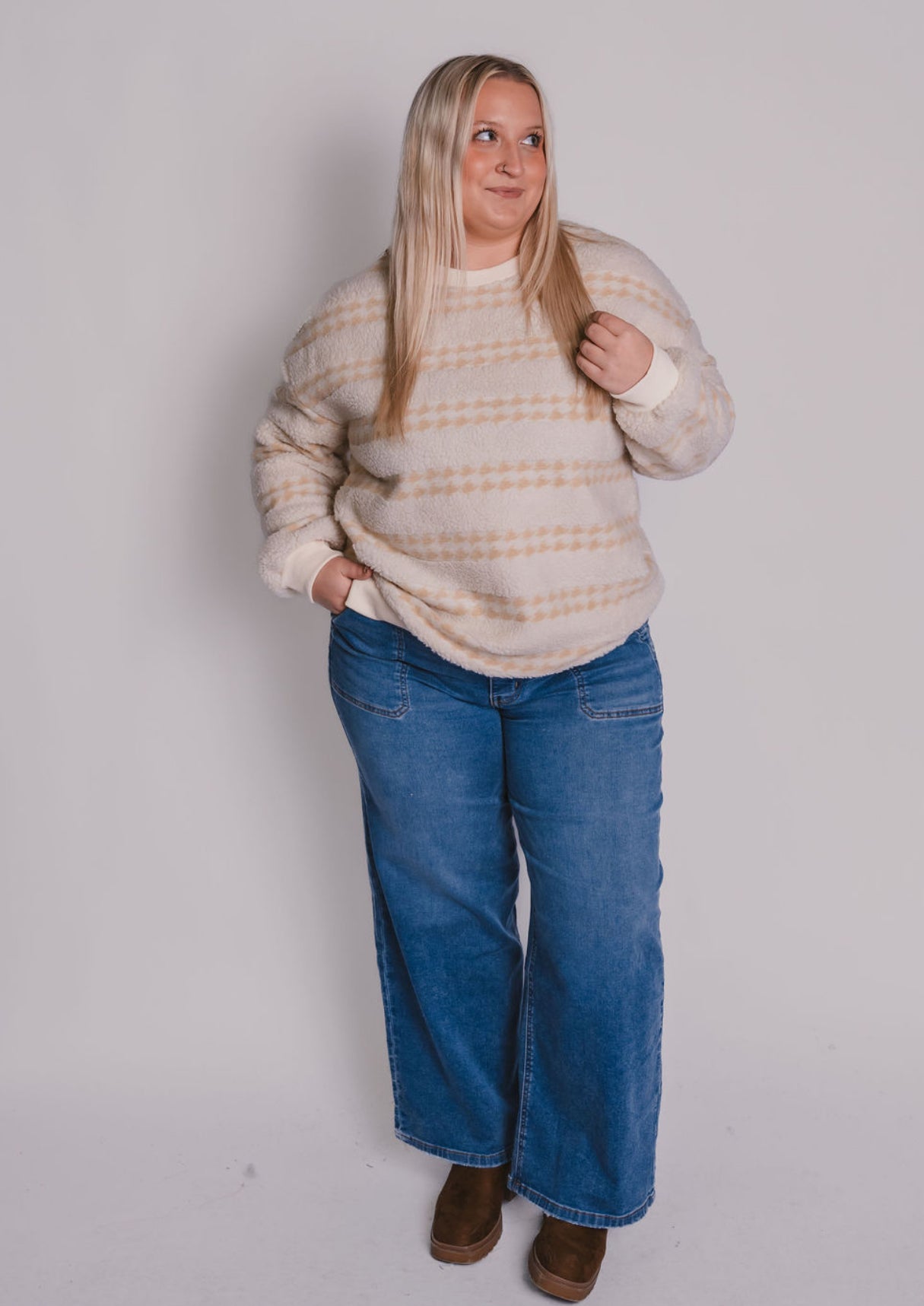 The Striped Sherpa Sweater