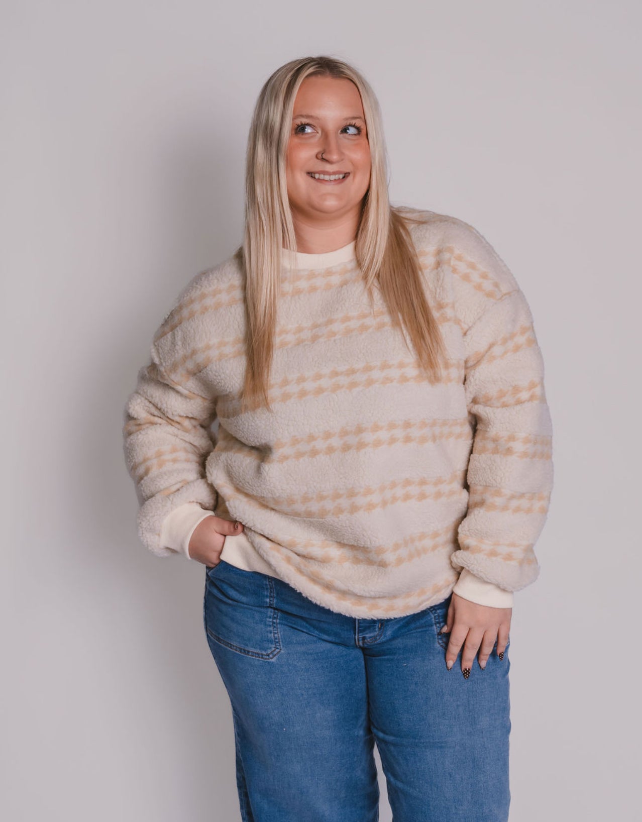 The Striped Sherpa Sweater