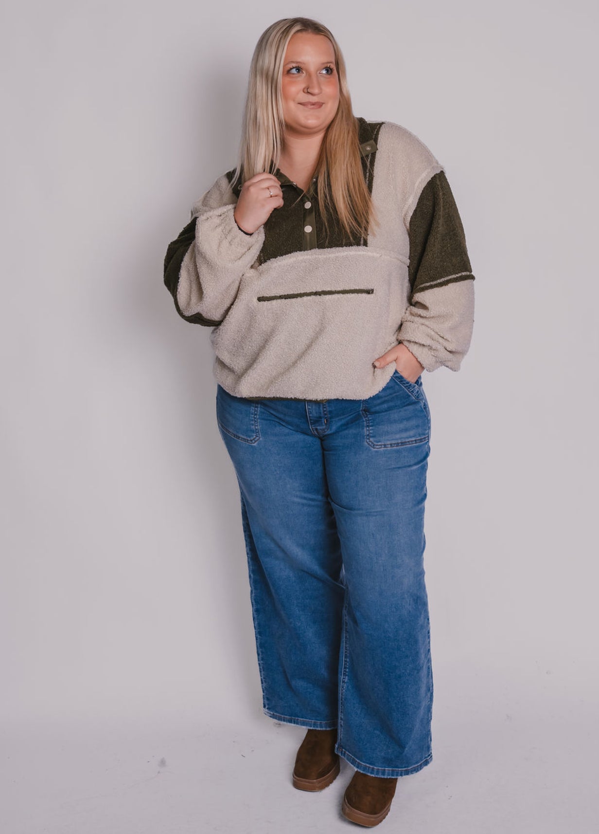 The Cozy Sherpa Pullover