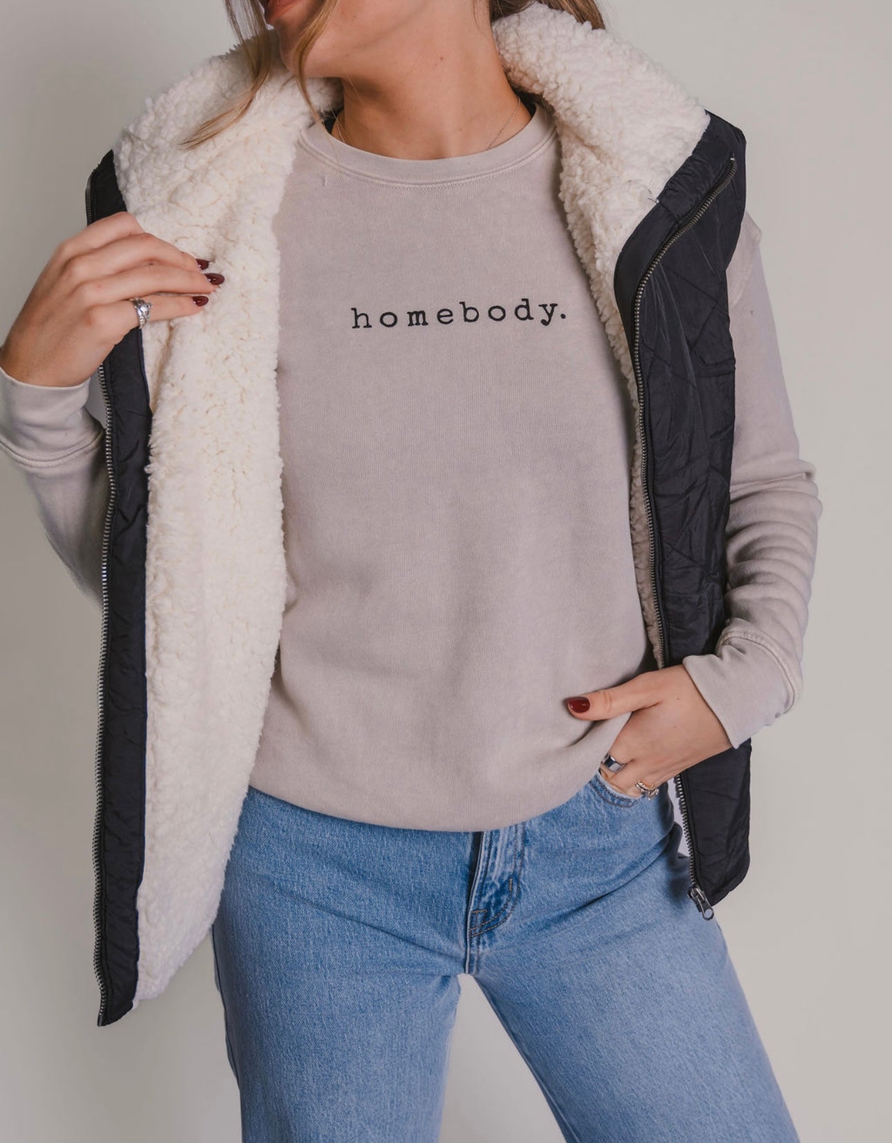 The 'Homebody' Graphic Crewneck