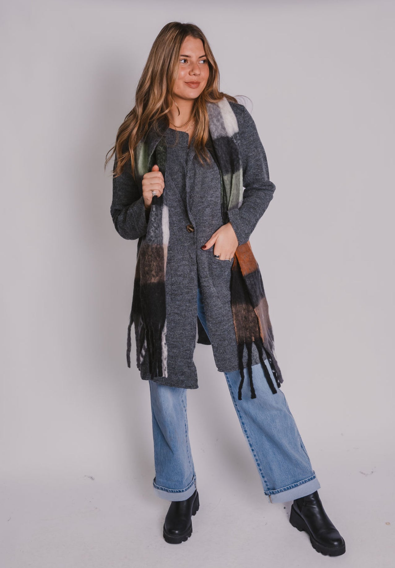 The Cozy Charcoal Coatigan