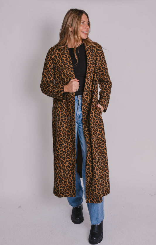 The Leopard Trench Coat