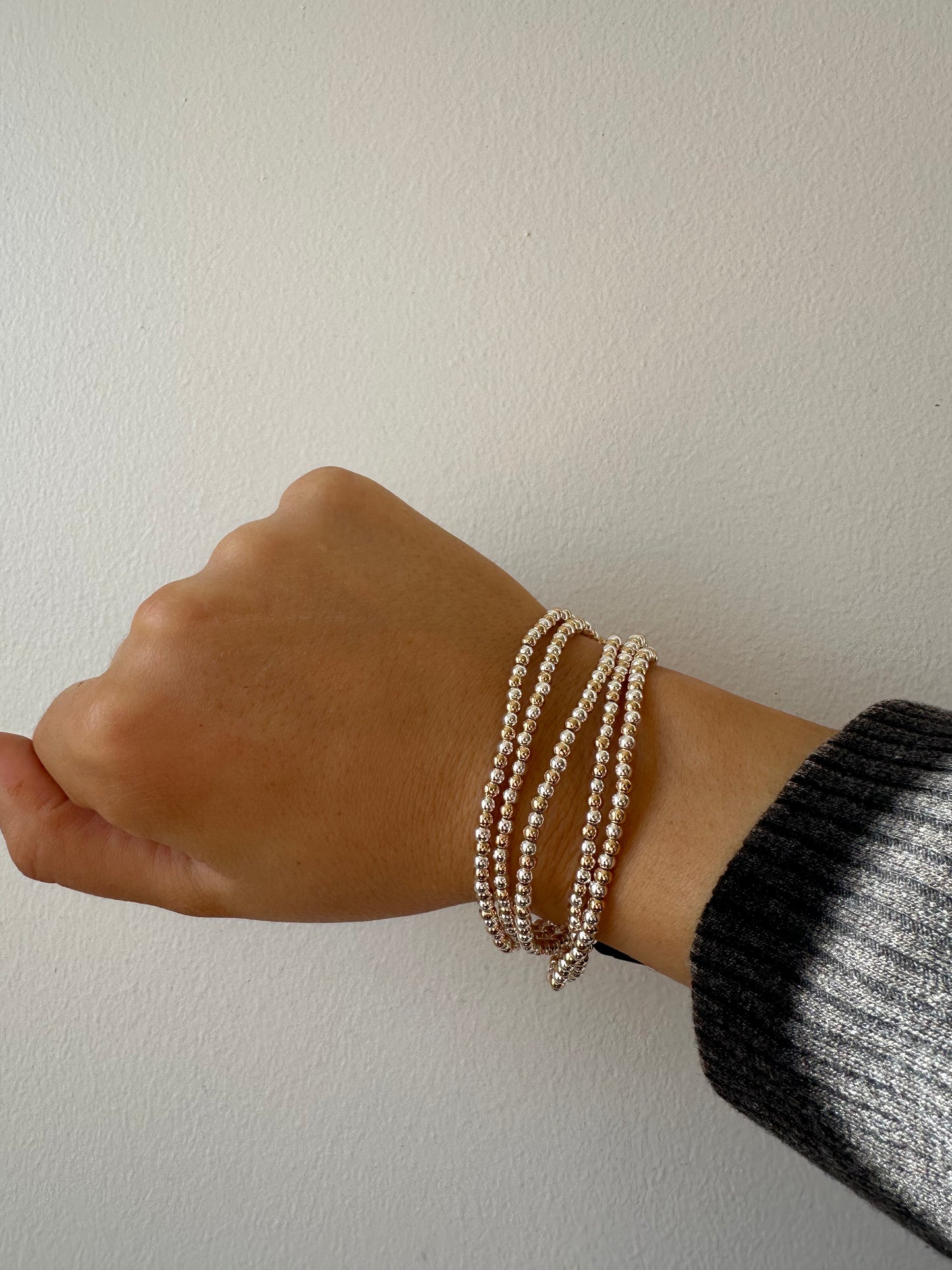 The Mixed Metal Beaded Bracelet