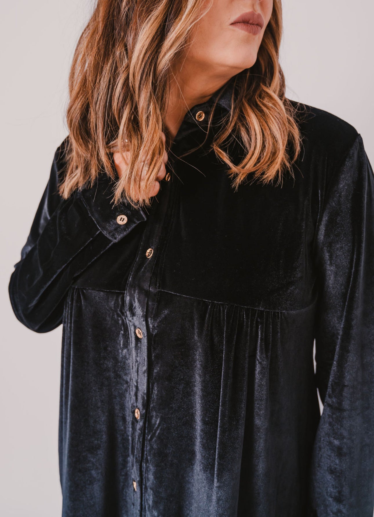 The Soft Velvet Mini Dress