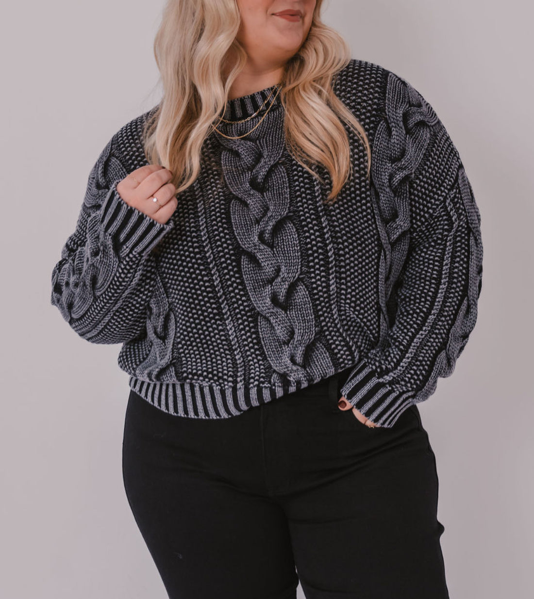 The Camille Cable Knit Sweater