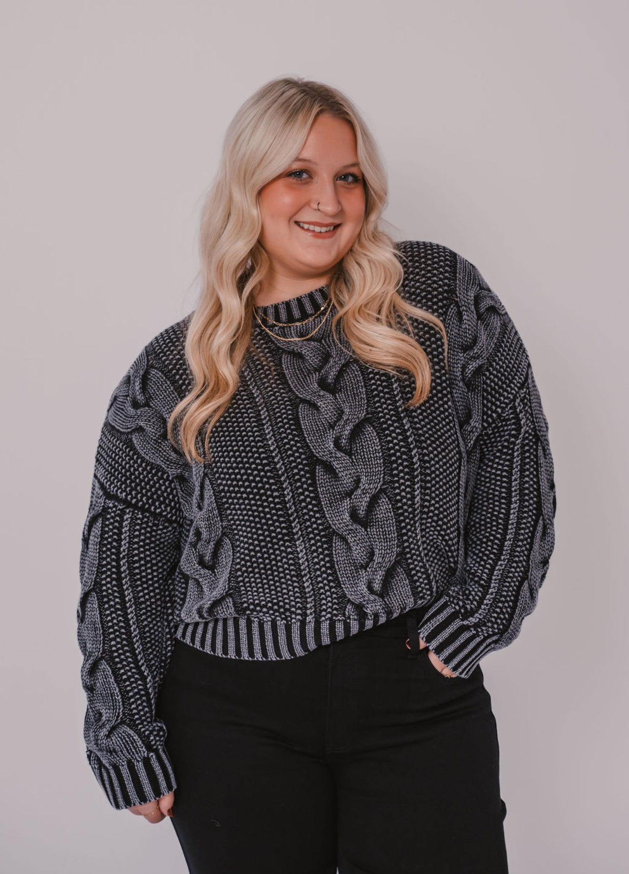 The Camille Cable Knit Sweater