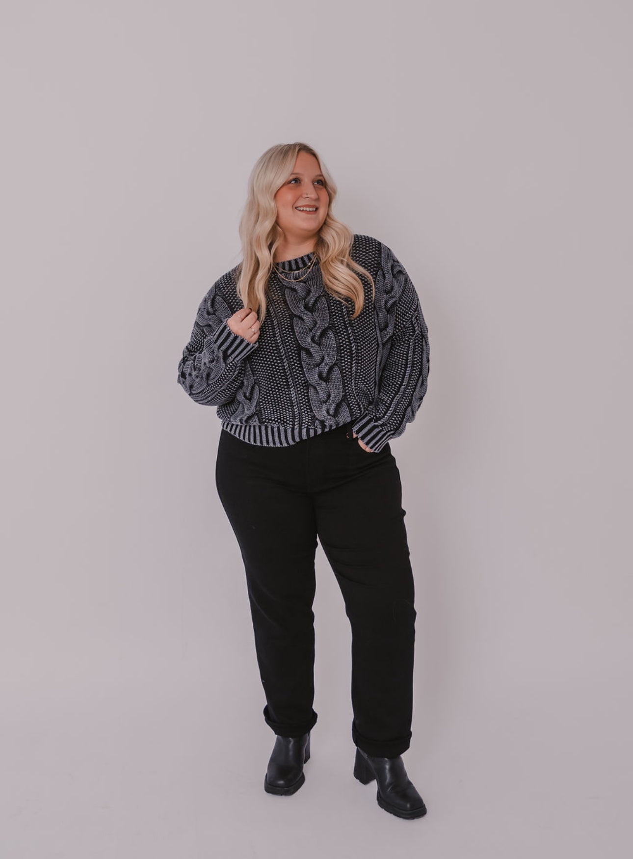 The Camille Cable Knit Sweater