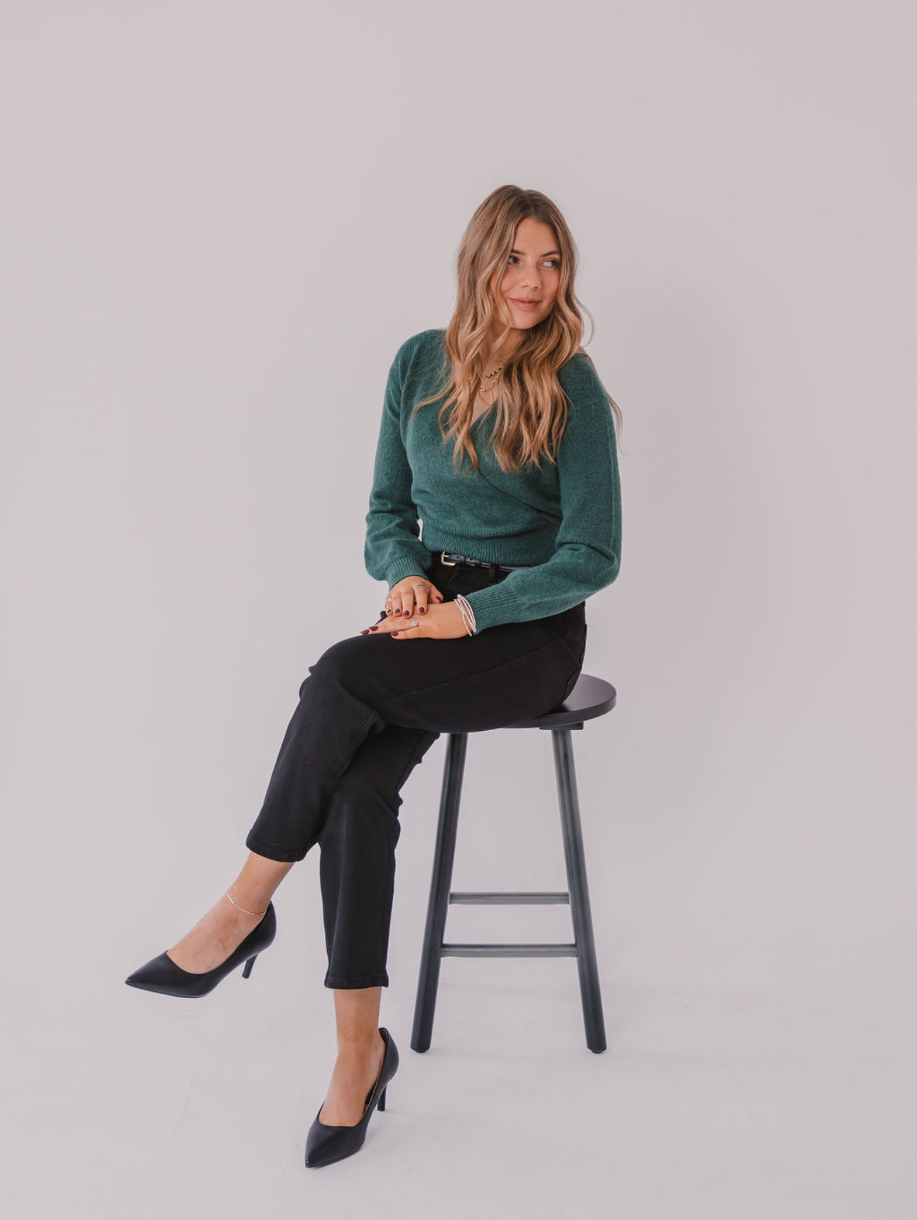 The Mistletoe Wrap Sweater