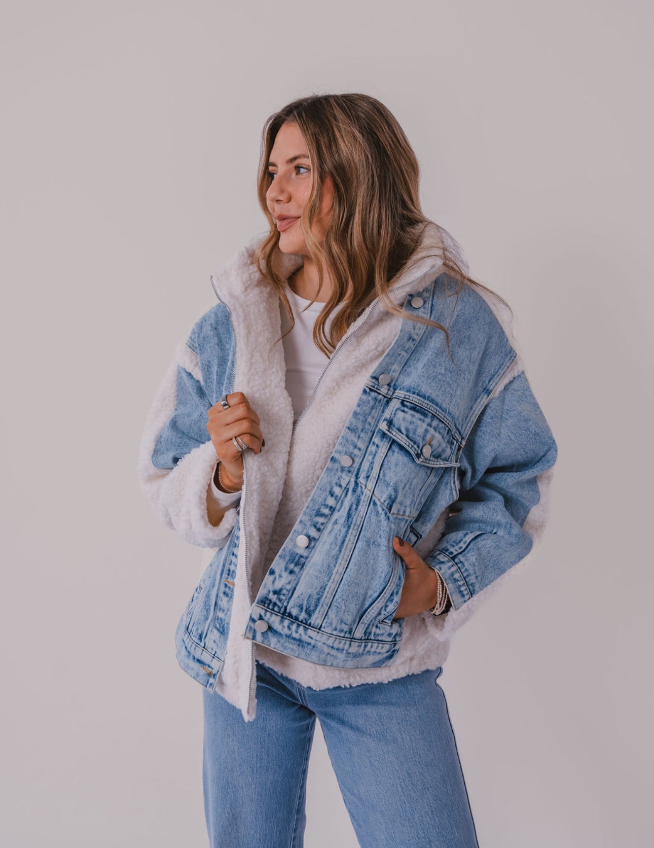 The Sherpa Denim Daniela Jacket