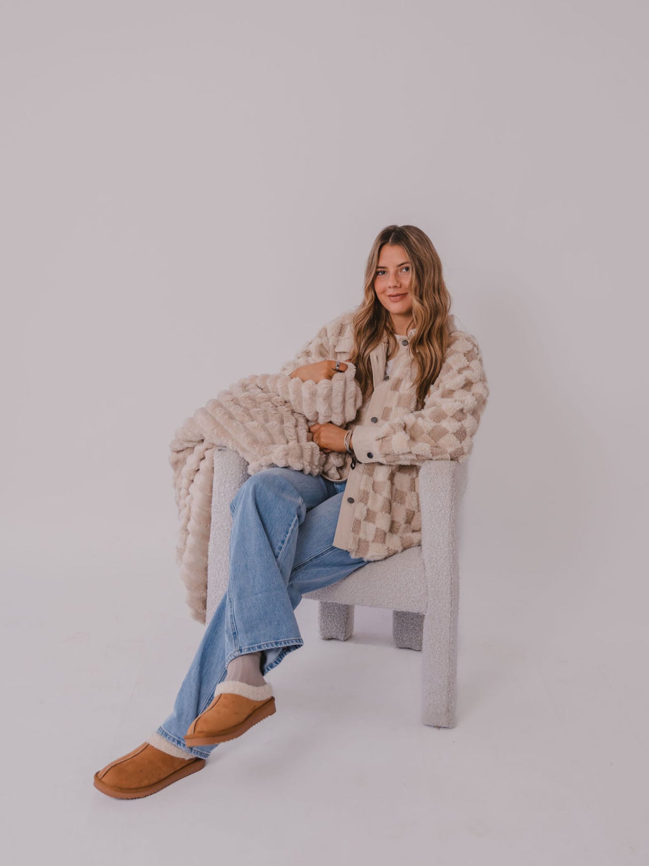 The Checkered Sherpa Button Up