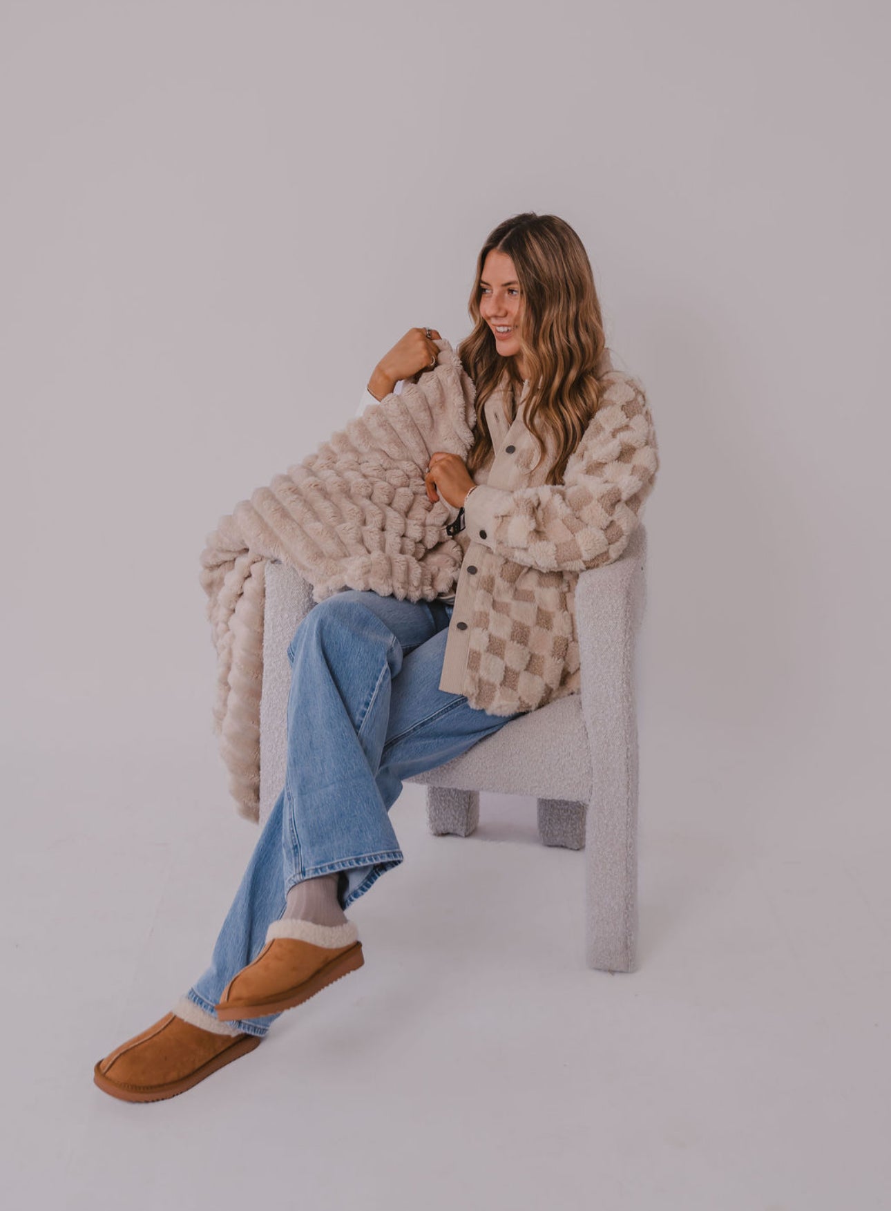 The Checkered Sherpa Button Up