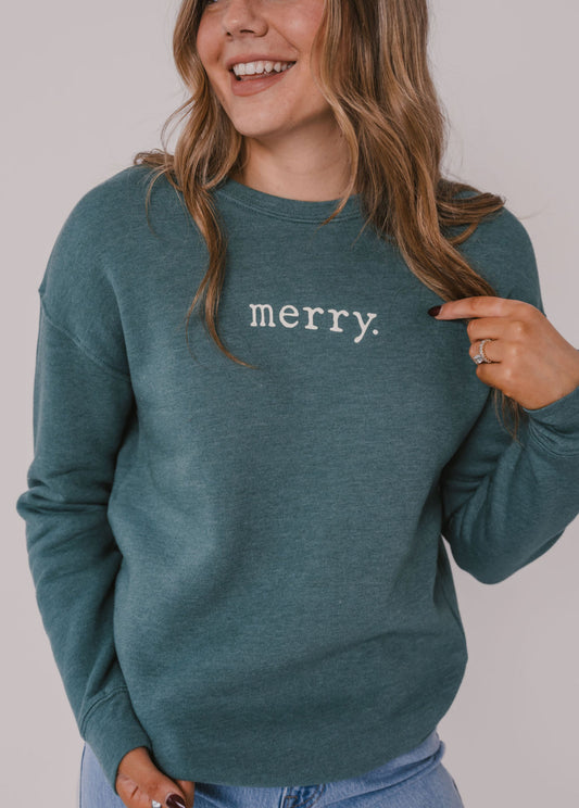The 'Merry' Graphic Crewneck