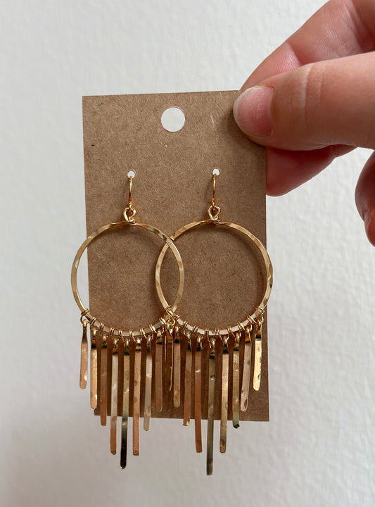 The Gold Fringe Earrings