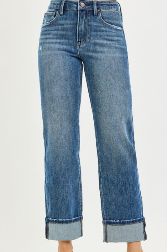 The Straight Leg Risen Jeans