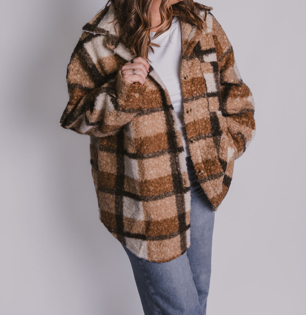 The Teddy Sherpa Button Up Jacket