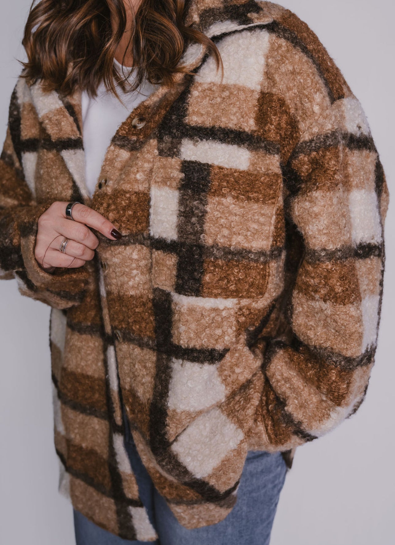 The Teddy Sherpa Button Up Jacket