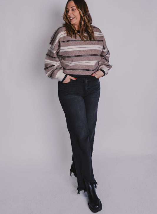 The Neutral Striped Sweater