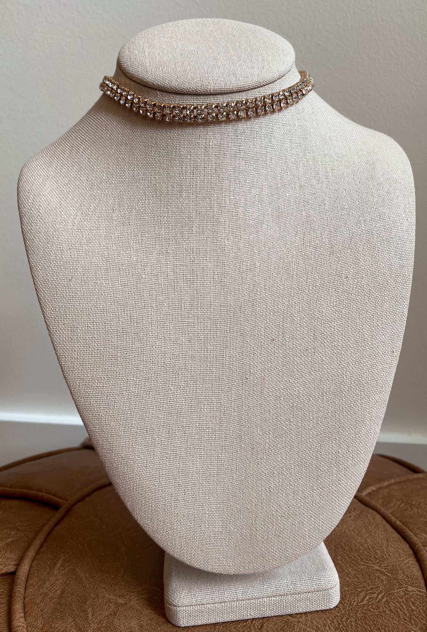 The Double Rhinestone Necklace