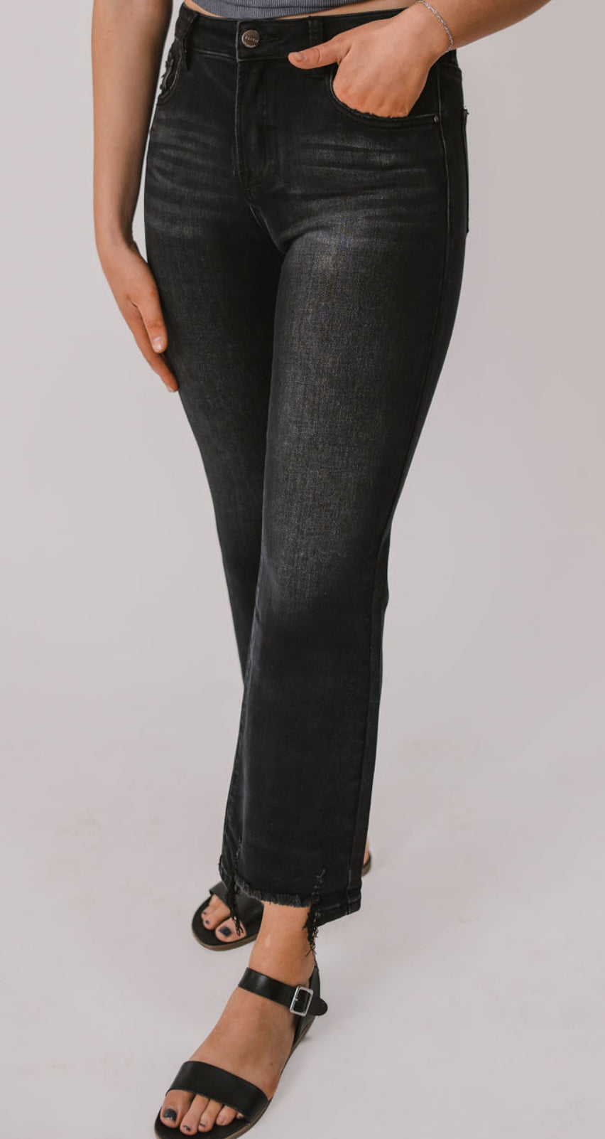 The Black High Rise Relaxed Renee Jeans
