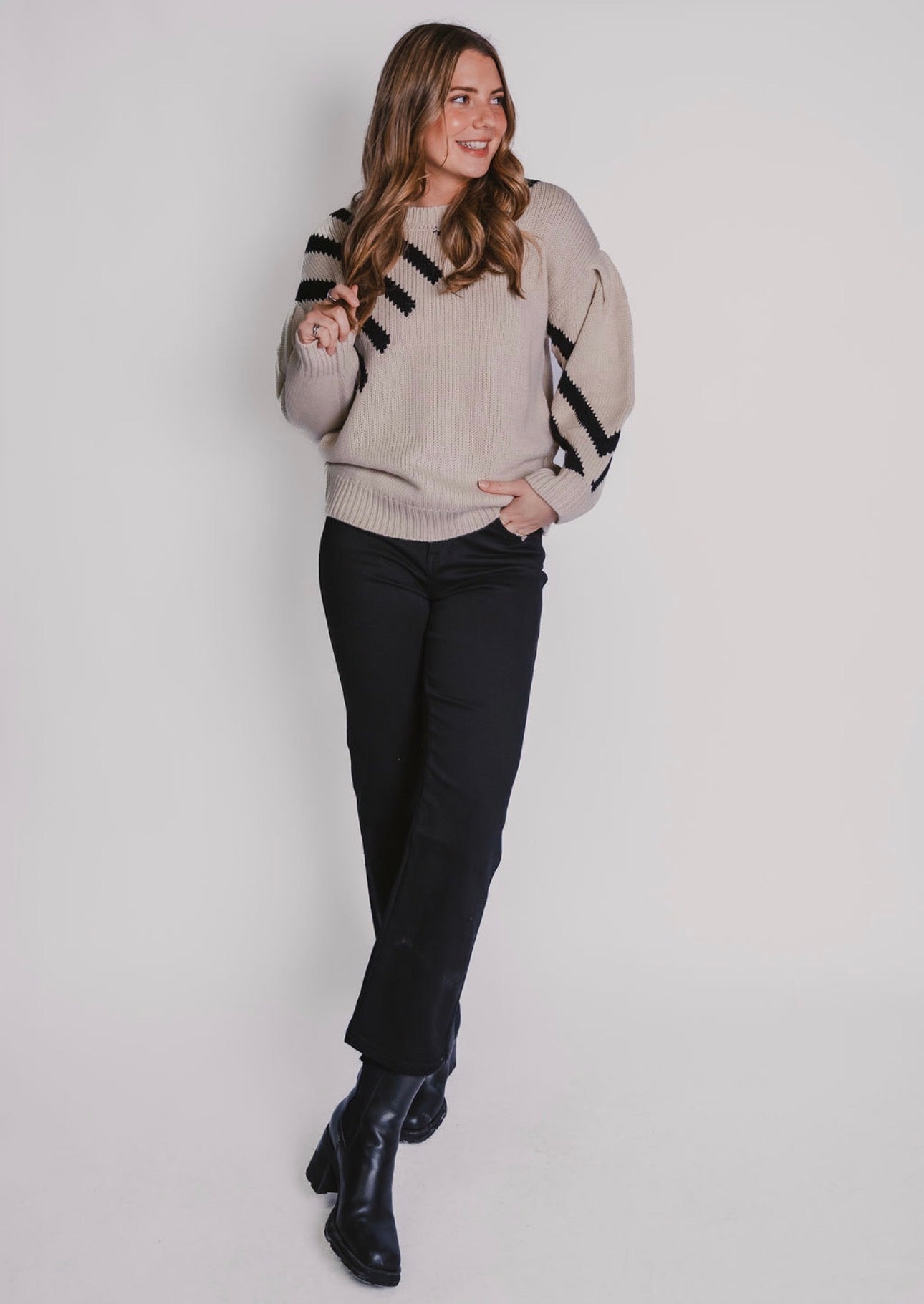 The Contrast Callie Sweater