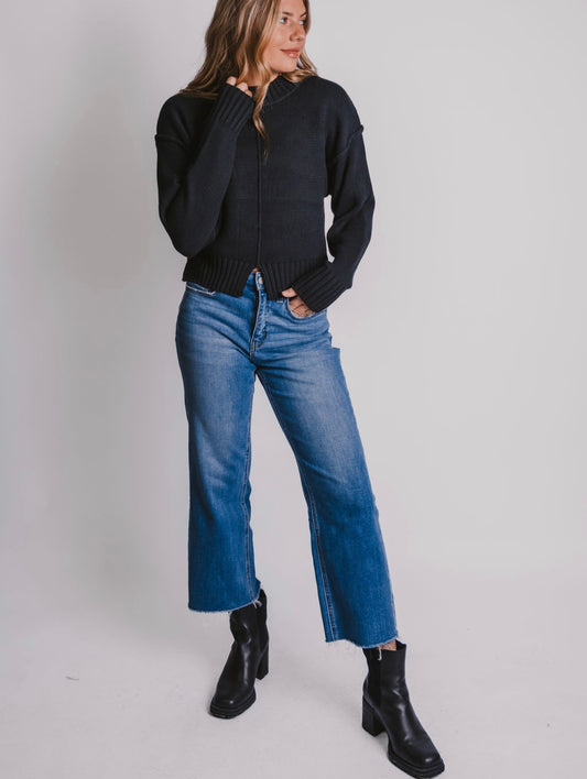 The Black Knit Sweater