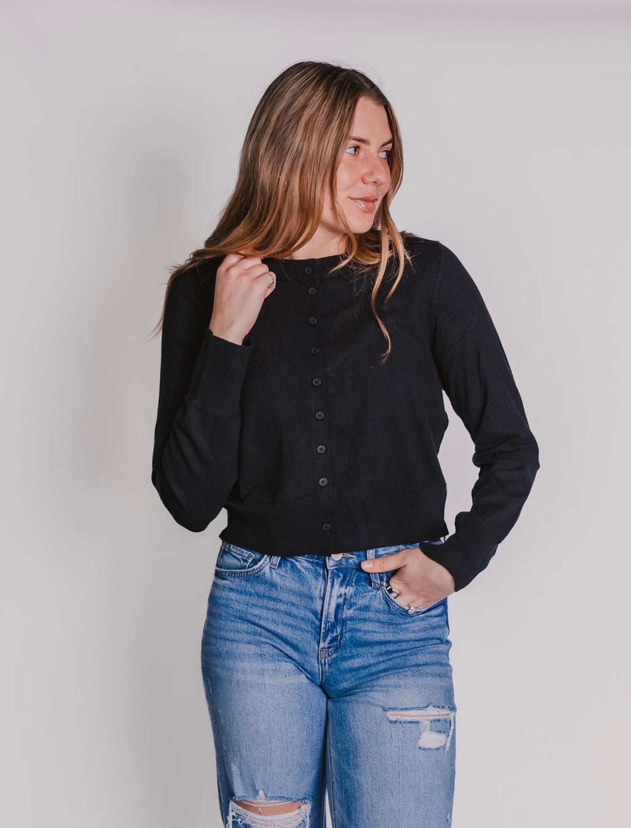 The Basic Button Up Cardigan