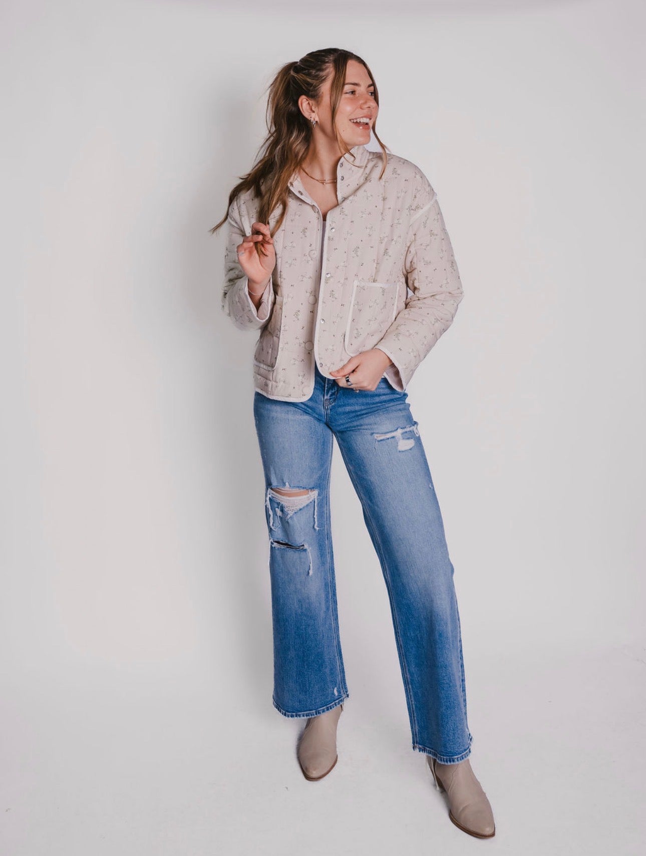 The Floral Quilted Jacket