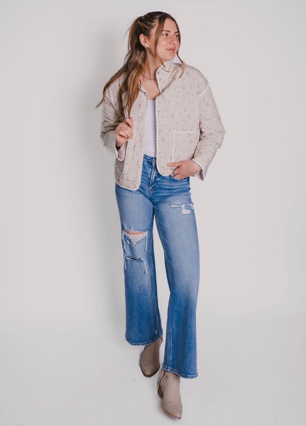 The Floral Quilted Jacket