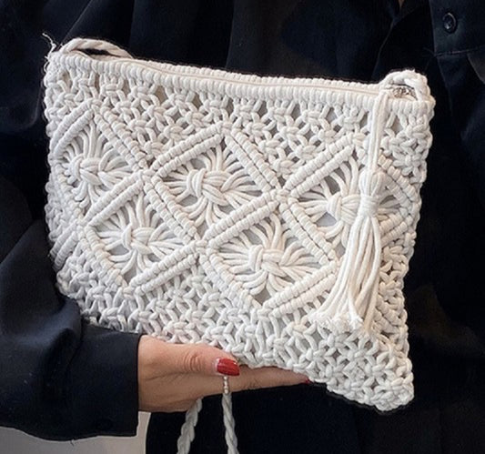 The Woven Crochet Crossbody Bag