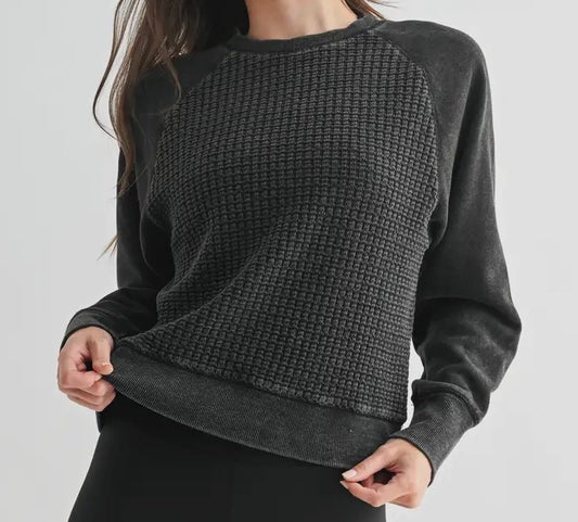 The Cozy Waffle Knit Pullover