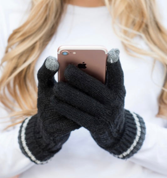 The Cable Knit Touch Gloves