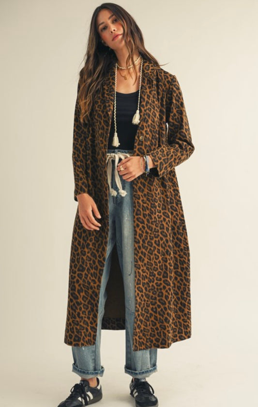 The Leopard Trench Coat