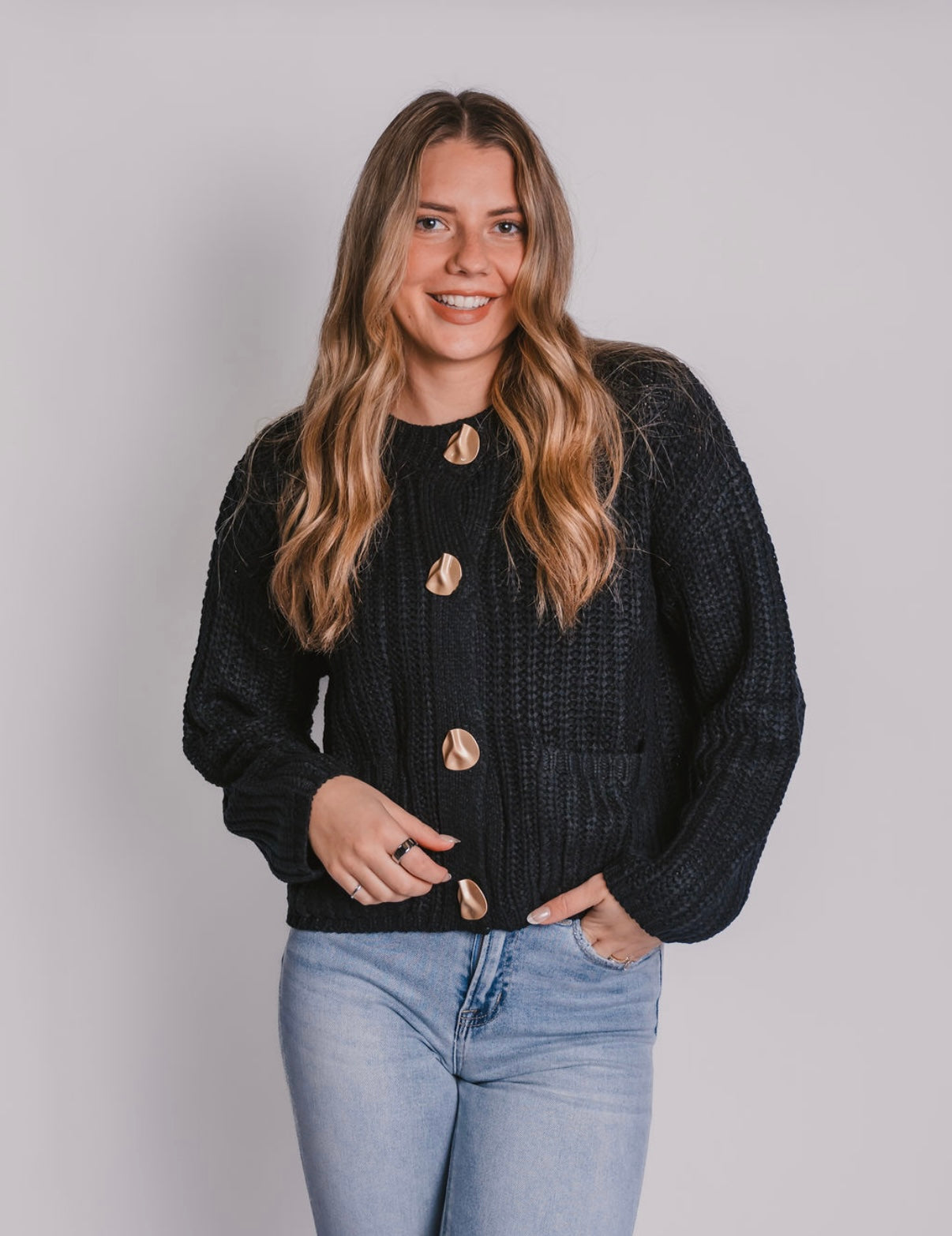 The Oversized Button Cardigan