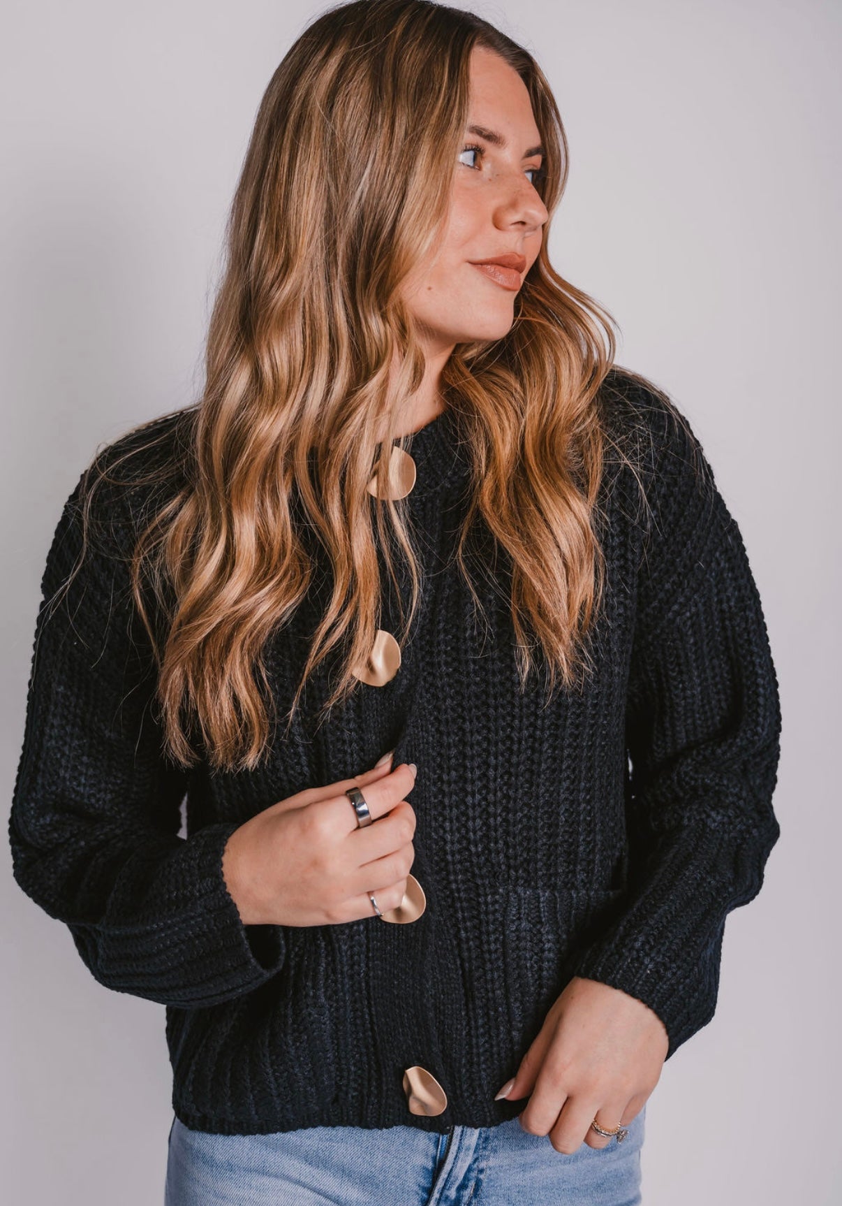 The Oversized Button Cardigan