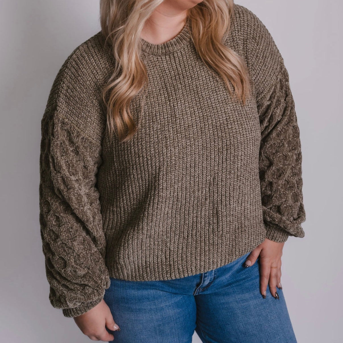 The Olive Green Gemma Sweater