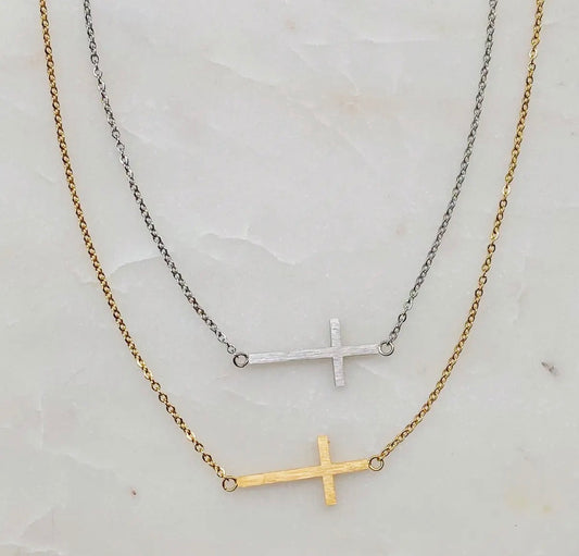 The Kayla Cross Necklace (2 Colors)