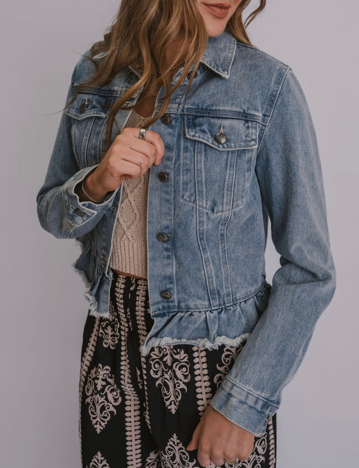 The Fit & Flare Denim Jacket