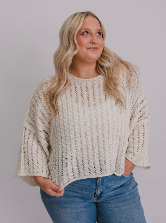 The Shimmer Knit Short Sleeve