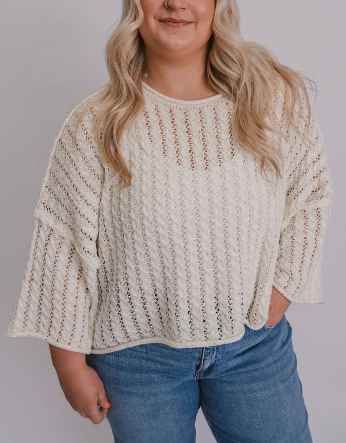 The Shimmer Knit Short Sleeve