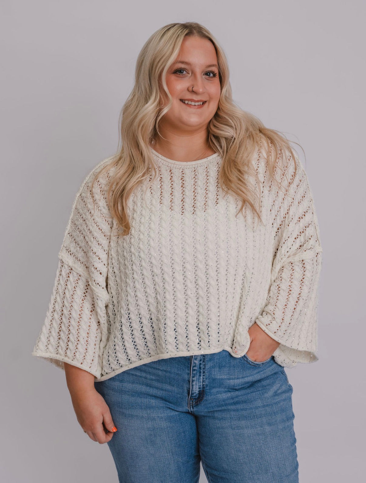 The Shimmer Knit Short Sleeve