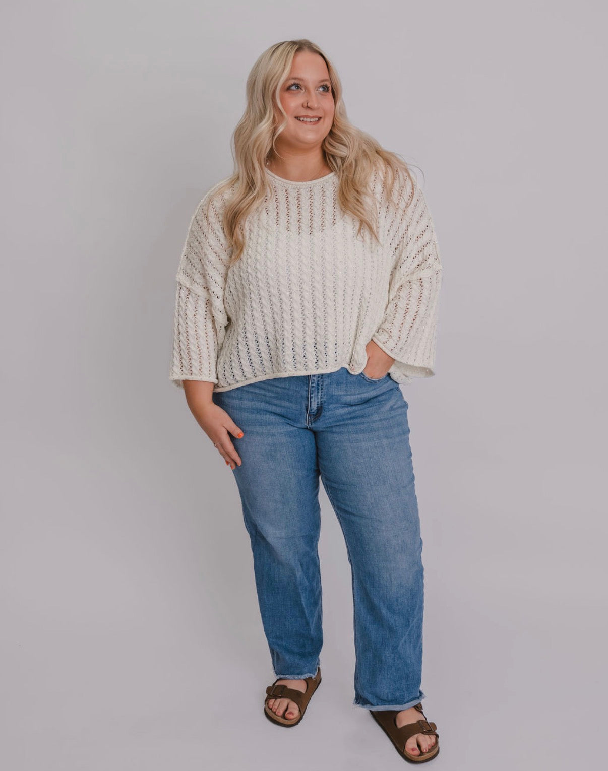 The Shimmer Knit Short Sleeve