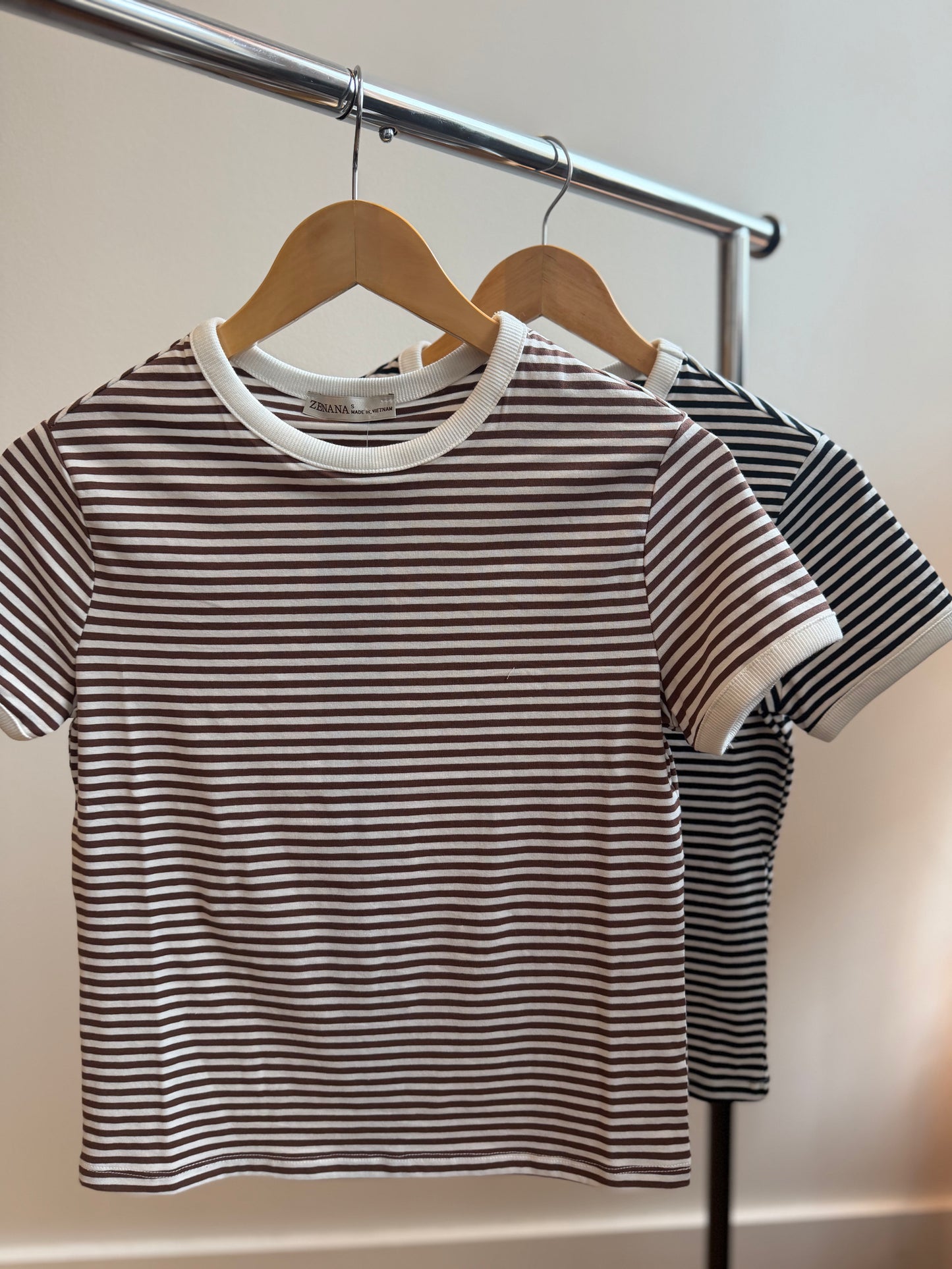 The Striped Contrast Tee