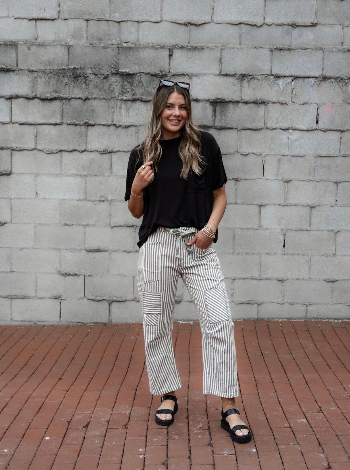 The Striped Barrel Pants