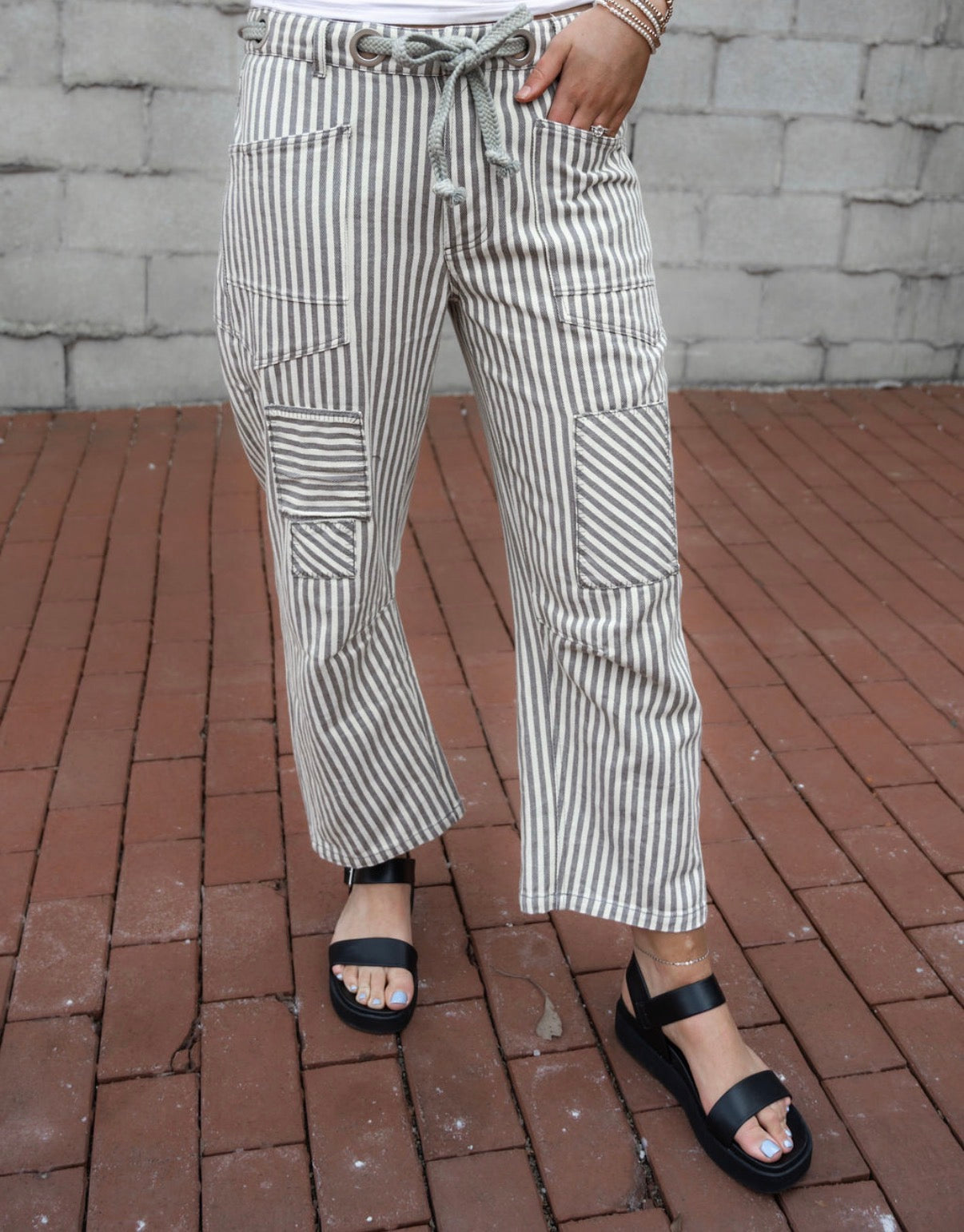 The Striped Barrel Pants