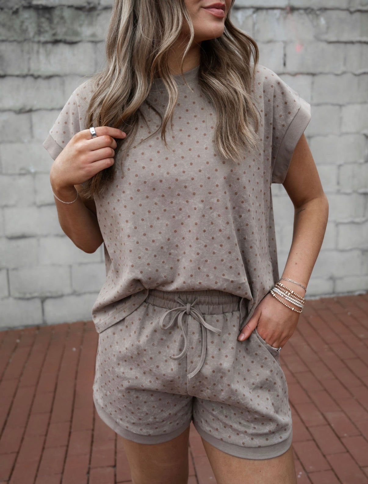 The Polka Dot Short Sleeve Set