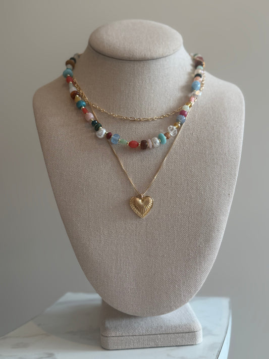 The Multi Colored Beaded Necklace
